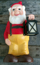 Load image into Gallery viewer, Vintage 1994 ART LINE Garden Gnome With Lantern Hard Plastic